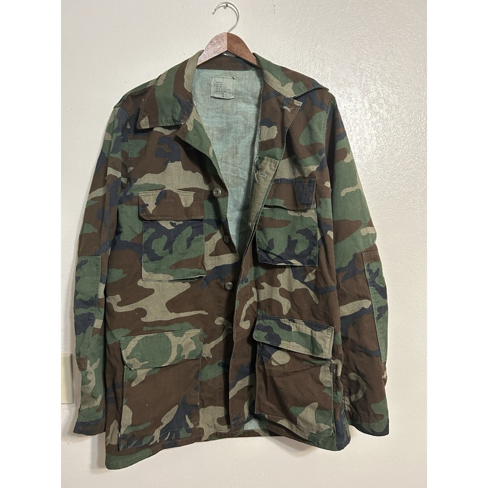 USGI Woodland Camo Field Jacket Shirt Coat Medium Long NATO 8090/9404 Army